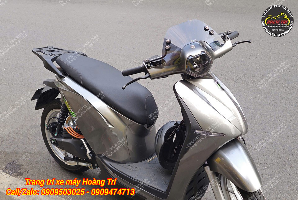 Tổng thể Datbike Quantum sau khi nâng cấp kính chắn gió mang phong cách thể thao mạnh mẽ hơn
