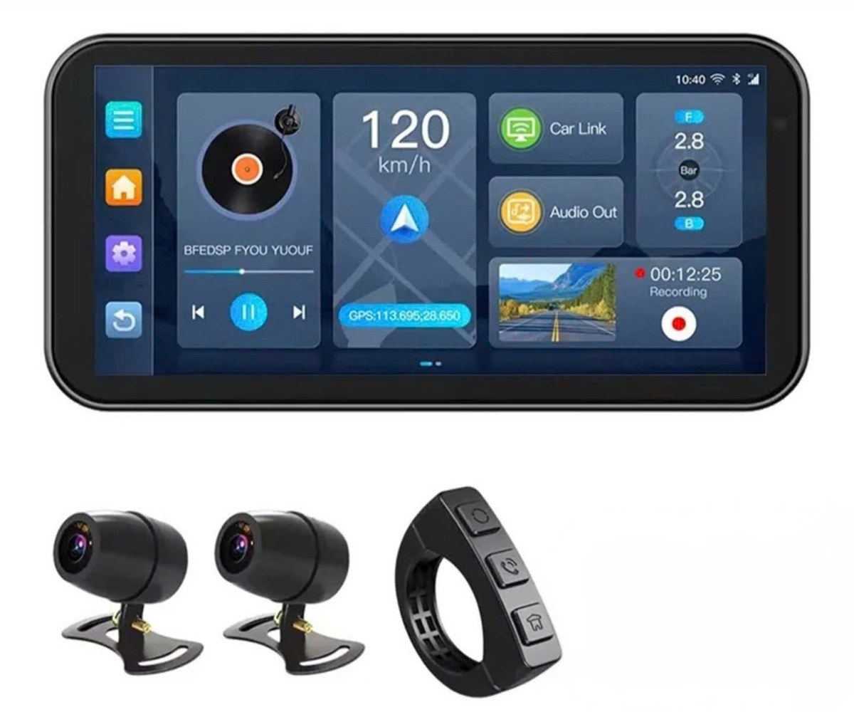 Androi T50M23 (có camera) giúp anh em có thể ghi video phía trước và sau xe