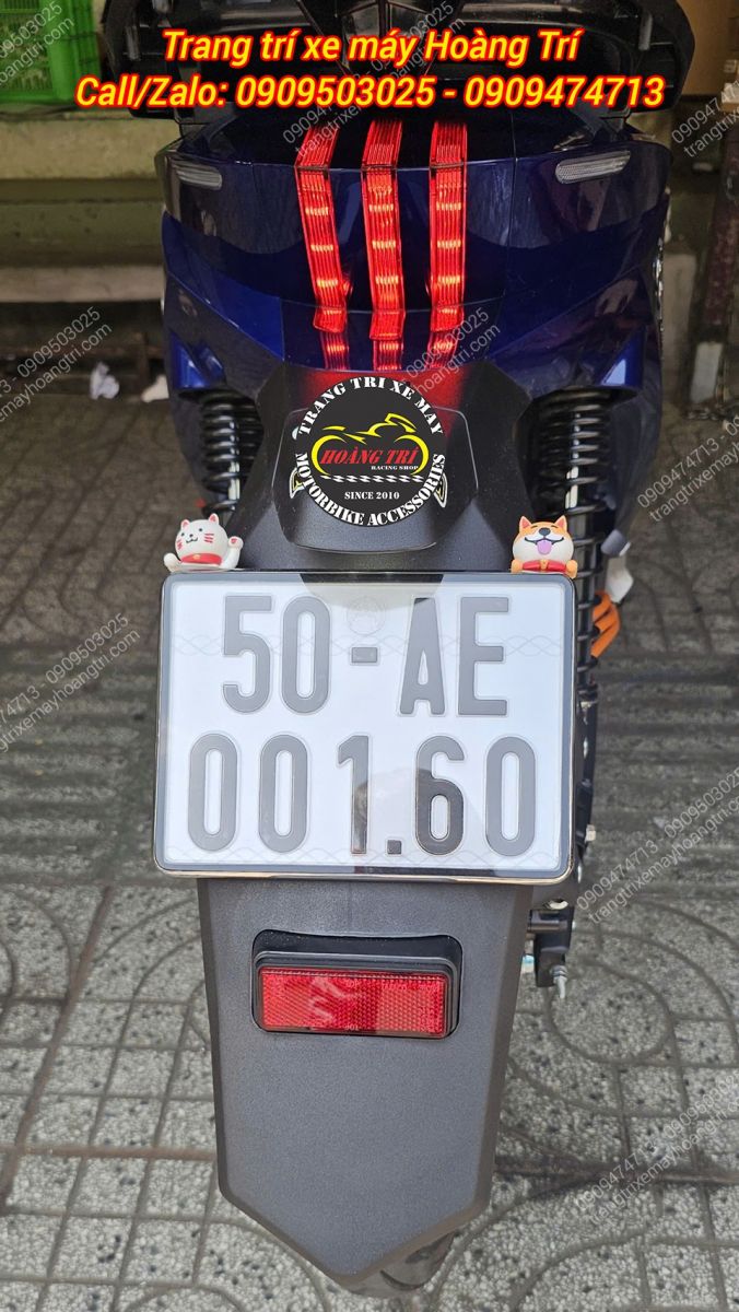 Datbike Quantum trang bị ốp nối dài dè sau giúp phần đuôi xe cân đối và thẩm mỹ hơn