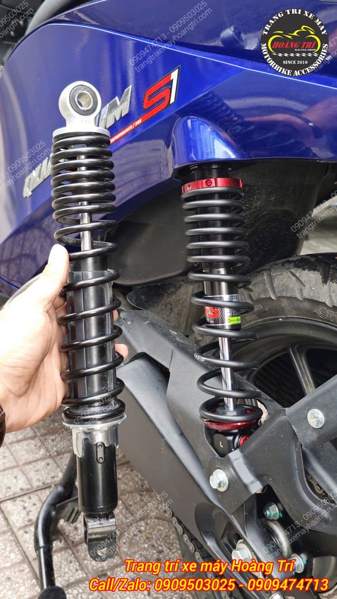 So sánh phuộc nguyên bản và phuộc YSS Z-Sport cho Datbike Quantum S1 nổi bật