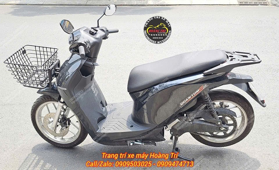Datbike Quantum lắp rổ trước mặt nạ mang phong cách tiện dụng và gọn gàng