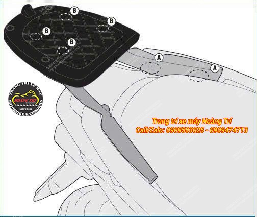 Hướng dẫn lắp baga Givi SR và đế thùng lên xe nhanh chóng, chính xác và an toàn
