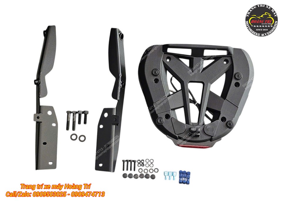 Bộ baga Givi SR kèm đế M7 có đèn, sẵn sàng lắp thùng sau