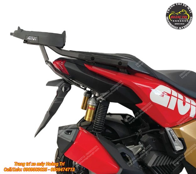 Baga sau Givi SRX (S) lắp cho ADV 150 và ADV 160 chắc chắn, hỗ trợ gắn thùng tiện lợi