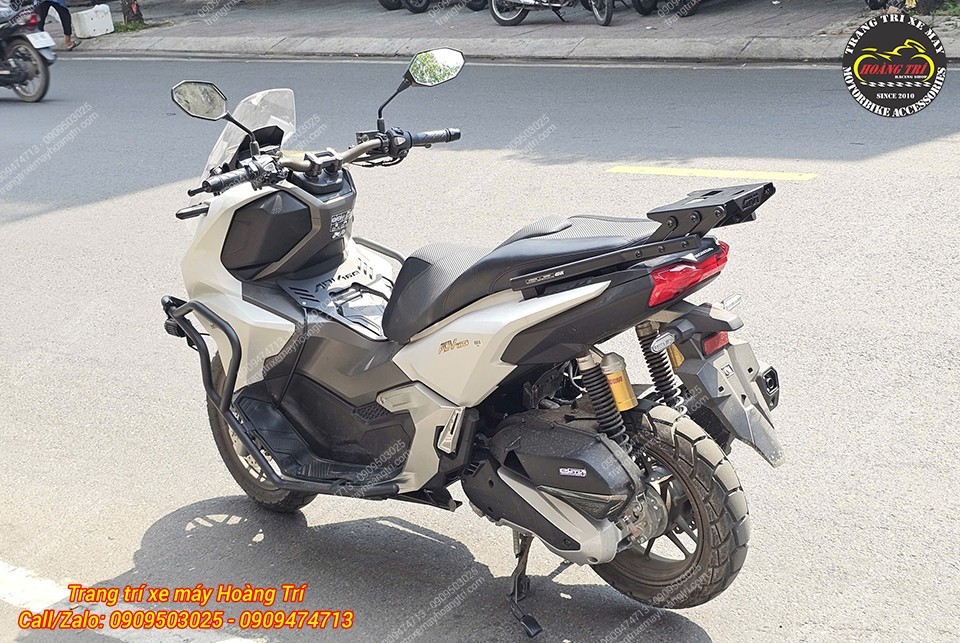 Baga trượt Givi MF giúp mở rộng vị trí gắn thùng cho ADV thuận tiện
