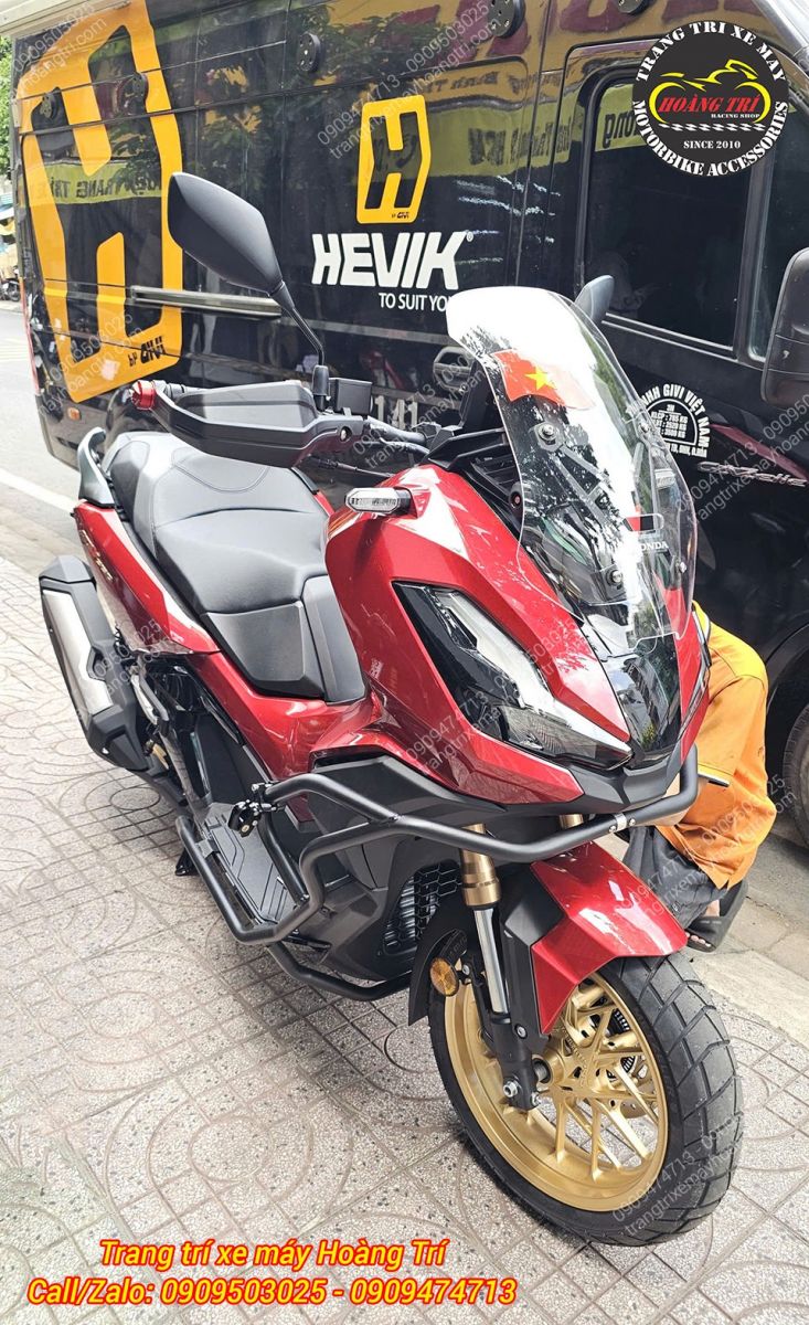 Toàn cảnh Honda ADV 350 sau nâng cấp khung chống đổ NCL mang phong cách thể thao, cá tính
