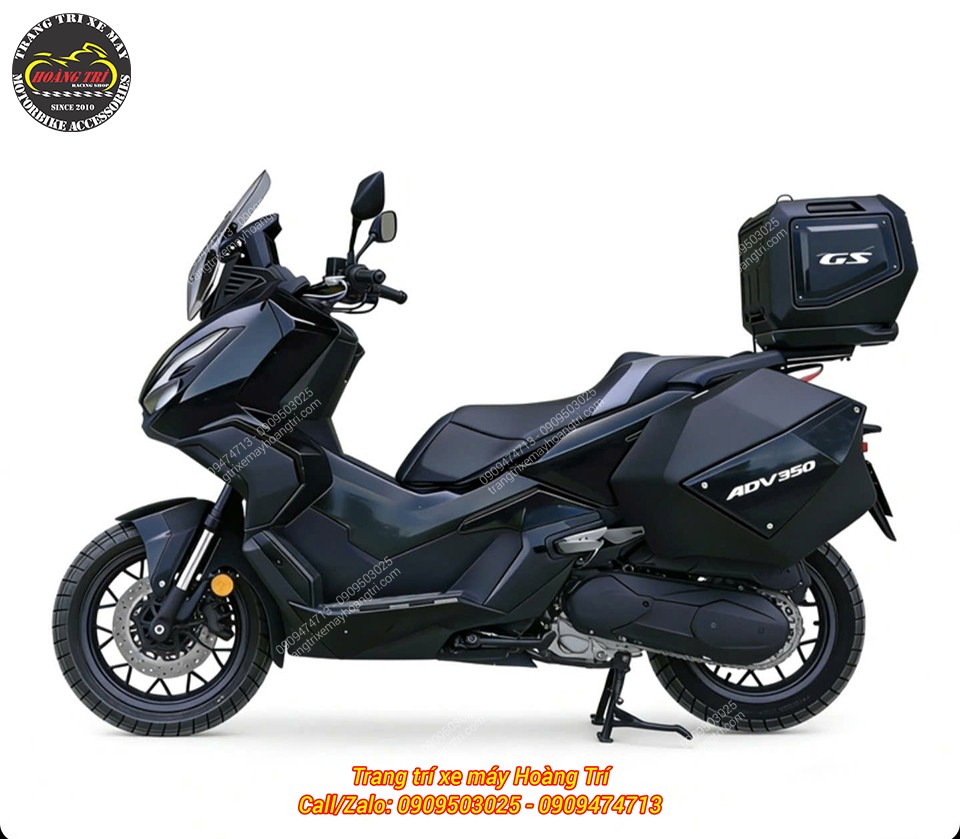 Honda ADV 350 hoàn thiện bộ thùng hông Rabo đồng bộ thùng sau, sẵn sàng cho hành trình dài