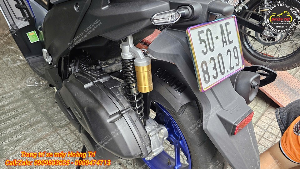 Thêm chiếc Yamaha NVX V3 trang bị chắn bùn sau Yamaha chính hãng lắp đặt gọn gàng