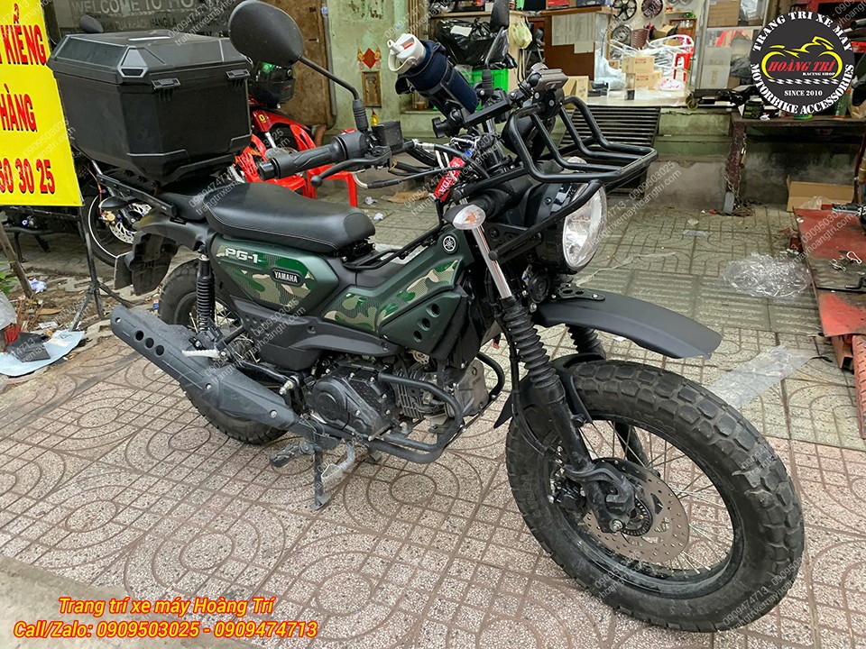 Tổng thể Yamaha PG-1 trở nên hầm hố hơn sau khi nâng cấp dè trước