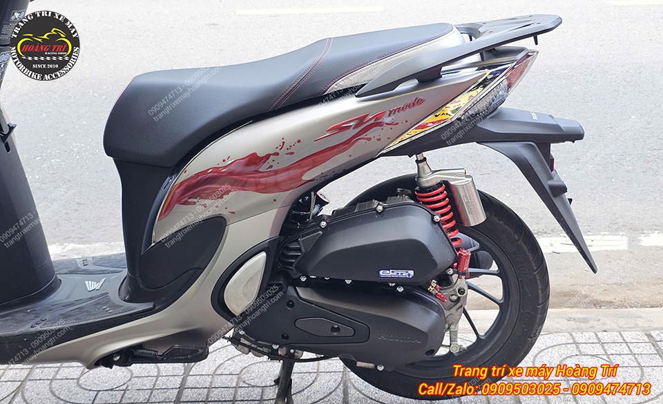 Phuộc YSS G-Sport trên SH Mode mang lại diện mạo thể thao nổi bật