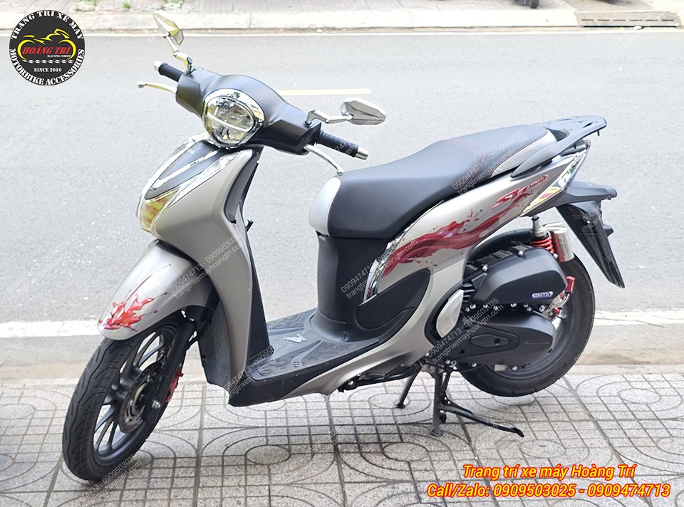 Màu sắc tông sẹc tông với tổng thể xe Sh Mode mang đến sự đồng bộ tuyệt đối