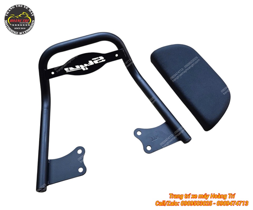 Baga sau Stylo 160 kèm nệm tựa lưng thiết kế tháo rời, lắp đặt chuẩn zin và chắc chắn