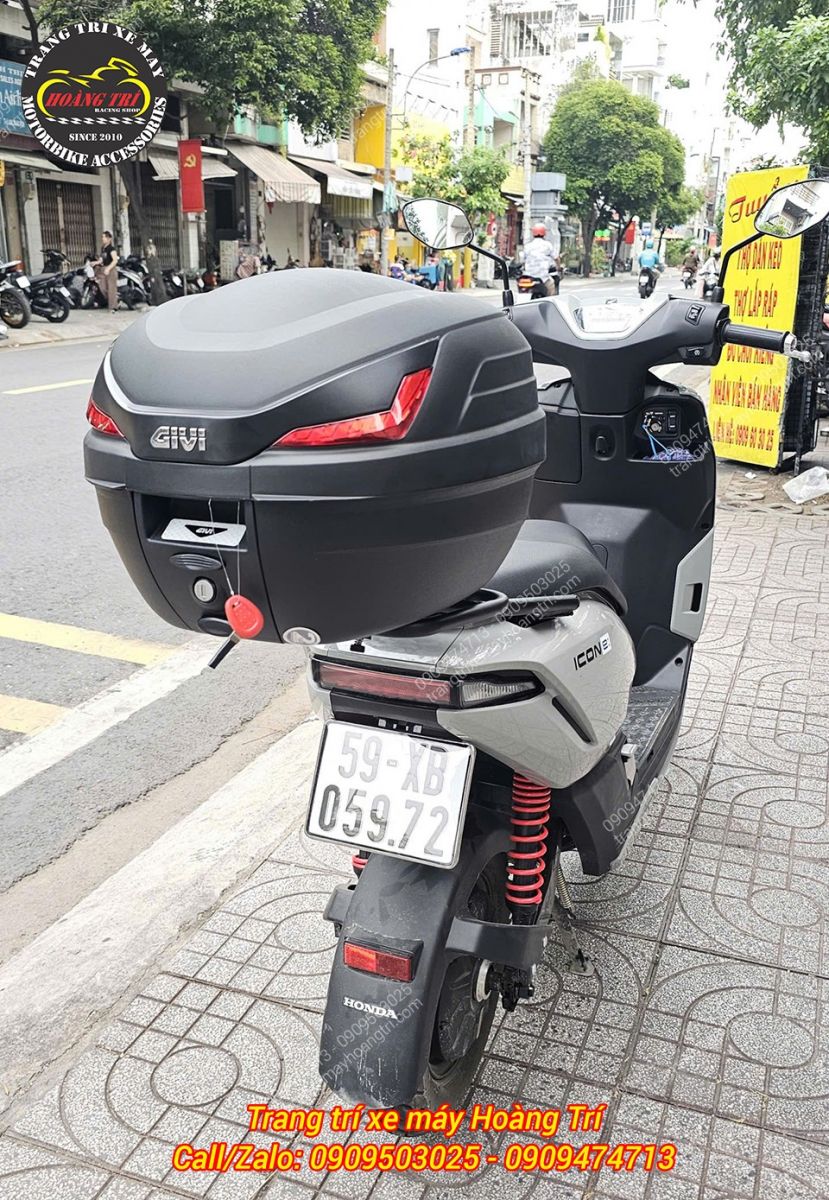Nhiều sự lựa chọn thùng sau Givi chính hãng cho xe Honda ICON E tùy vào nhu cầu sử dụng