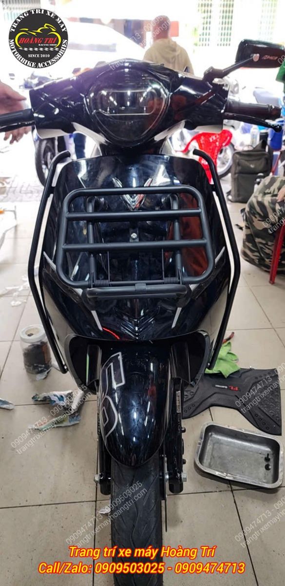 Baga trước hoàn thiện mang lại diện mạo cá tính và tiện dụng hơn cho xe