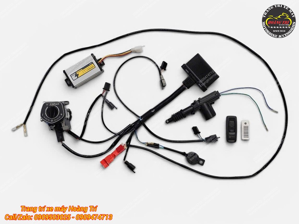 Trọn bộ khóa Smartkey Honda lắp chuẩn xe máy điện VinFast Feliz đầy đủ phụ kiện