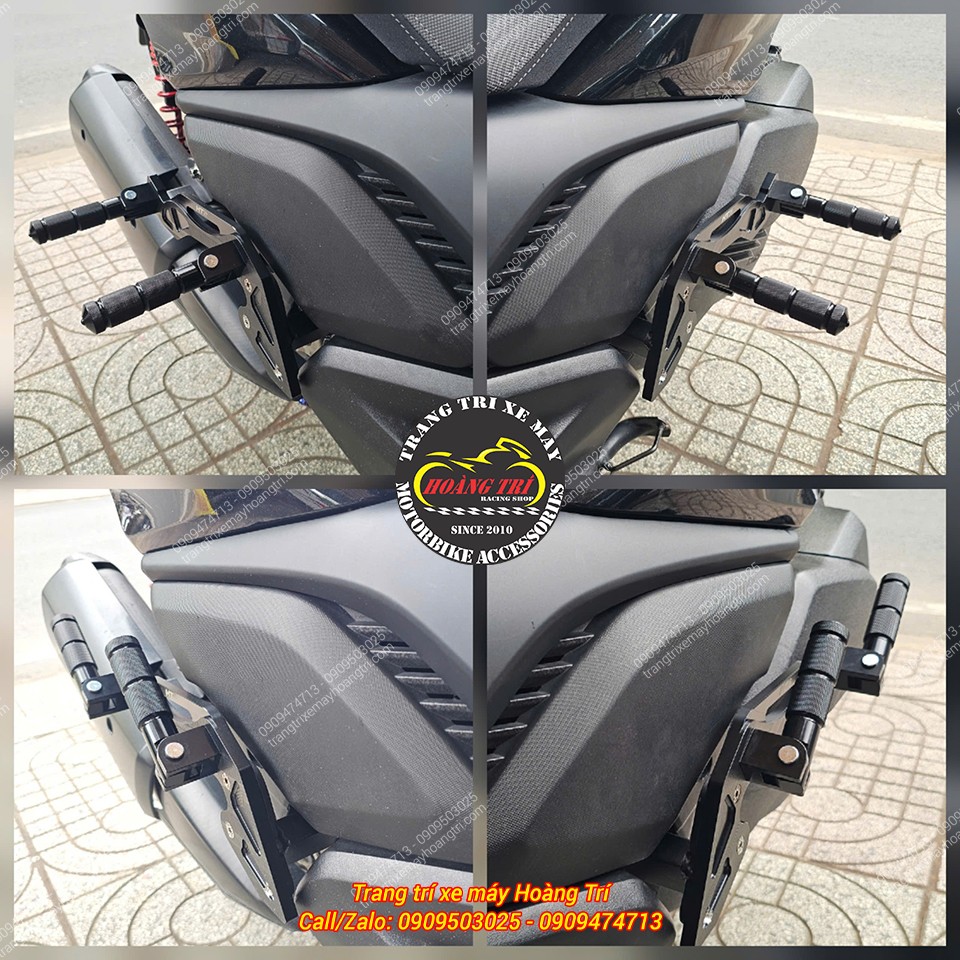 XMAX 300 tiện ích hơn với gác chân phụ HTR - Bật ra gập vào tiện lợi, thoải mái hơn