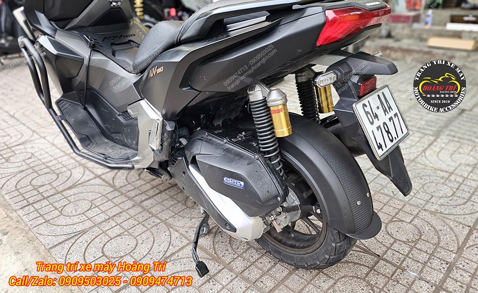 Honda ADV 160 trang bị chắn bùn nguyên khối, giúp khu vực bánh sau sạch sẽ hơn khi di chuyển