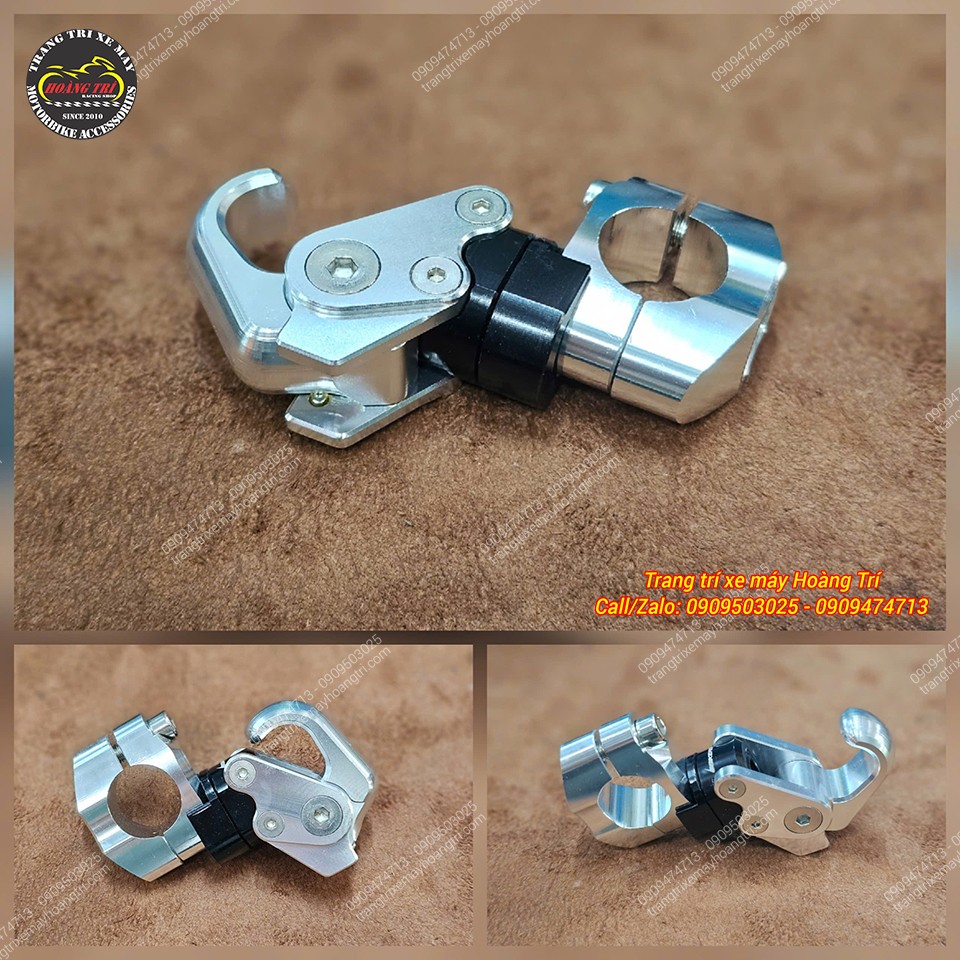 Bổ sung lựa chọn mới với móc treo Biker màu bạc, gia công CNC tinh xảo và bền đẹp