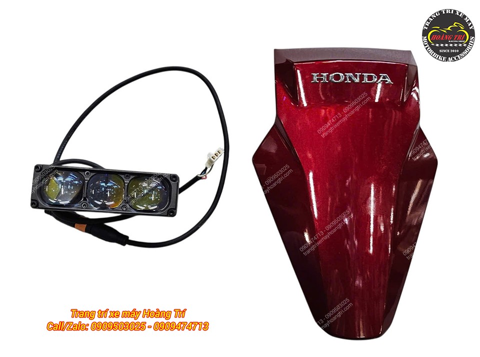 Cận cảnh đèn trợ sáng Aozoom Extra 3 và mặt nạ Airblade 2026 chuẩn bị lắp đặt hoàn thiện