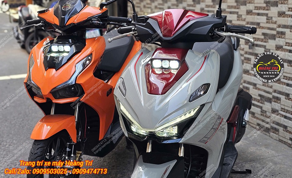 So sánh hai mẫu Airblade đều trang bị đèn trợ sáng Aozoom Extra 3 tăng khả năng chiếu sáng