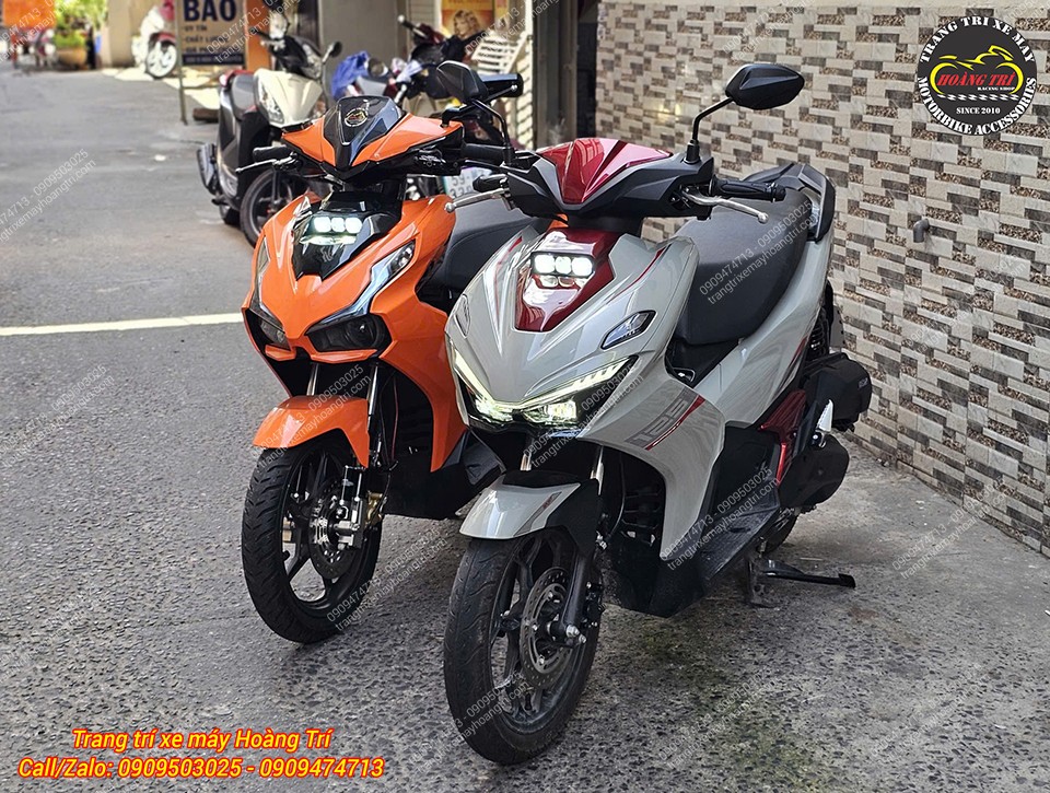 Đèn trợ sáng Aozoom Extra 3 giúp Honda Airblade nổi bật hơn với khả năng chiếu sáng vượt trội