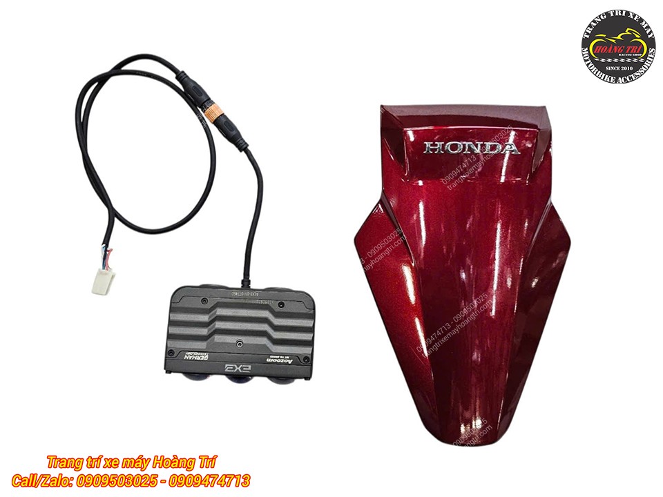 Mặt sau đèn trợ sáng Aozoom Extra 3 với dây nguồn thiết kế gọn gàng, giắc cắm thuận tiện