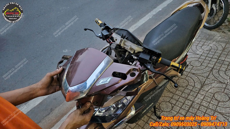 Hoàn thiện lắp lại đầu đèn Airblade 110 trước khi kiểm tra và chuẩn bị bàn giao