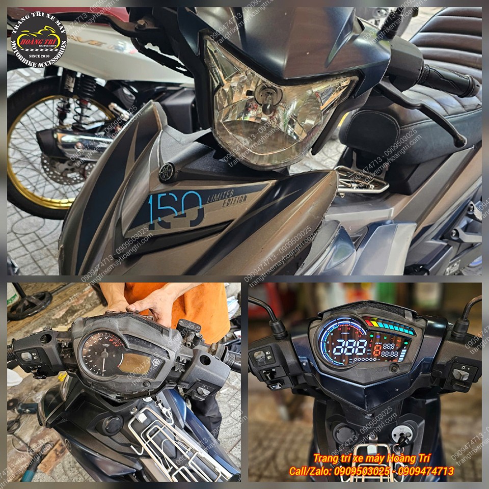 Quá trình thay thế đồng hồ điện tử Sum Racing Plus 2025 cho Exciter 2017 từ đầu đến hoàn thiện