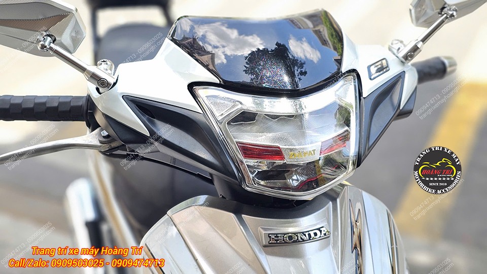Góc nghiêng đầu Honda Future X hài hòa hơn sau khi nâng cấp đèn LED 2 tầng Zhi.Pat