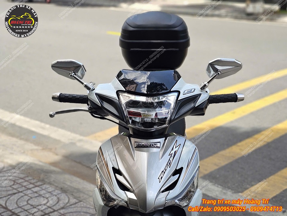 Chính diện Honda Future X phối màu hài hòa, tạo nên tổng thể hiện đại và đầy cuốn hút