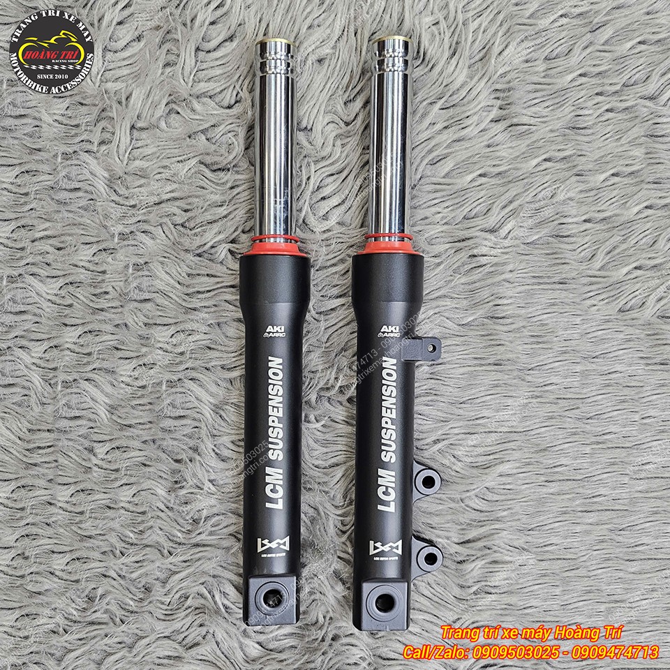 Cận cảnh phuộc trước LCM Honda Lead 2018-2024 CBS hoàn thiện chắc chắn, gia công sắc nét và bền bỉ