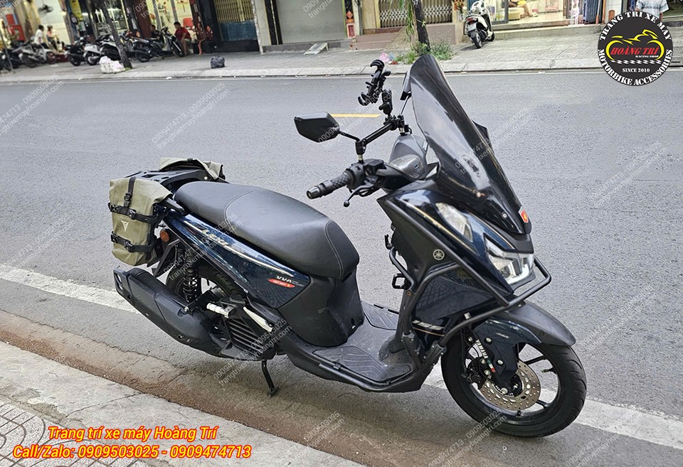 Toàn cảnh Yamaha Lexi 155 trang bị khung chống đổ HTR, tăng khả năng bảo vệ khi di chuyển hằng ngày