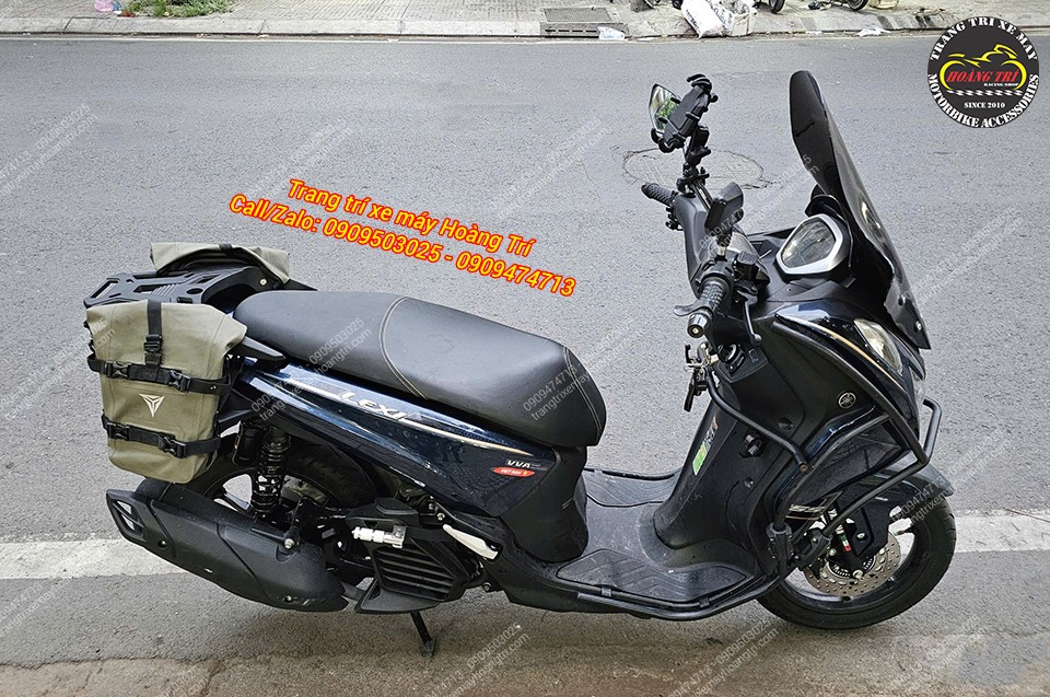 Khung bảo vệ HTR kết hợp kính chắn gió giúp Yamaha Lexi 155 thêm phong cách hơn mạnh mẽ hơn