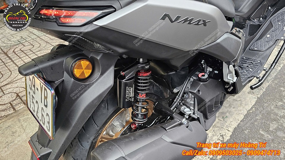 Cận cảnh phuộc sau YSS G-Sport nổi bật, tăng khả năng nhún ổn định cho Yamaha NMAX 155