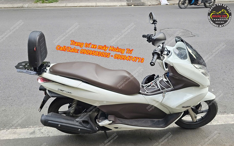 Honda PCX 2011 hoàn thiện baga sau kết hợp tựa lưng V2, tăng tiện ích khi sử dụng