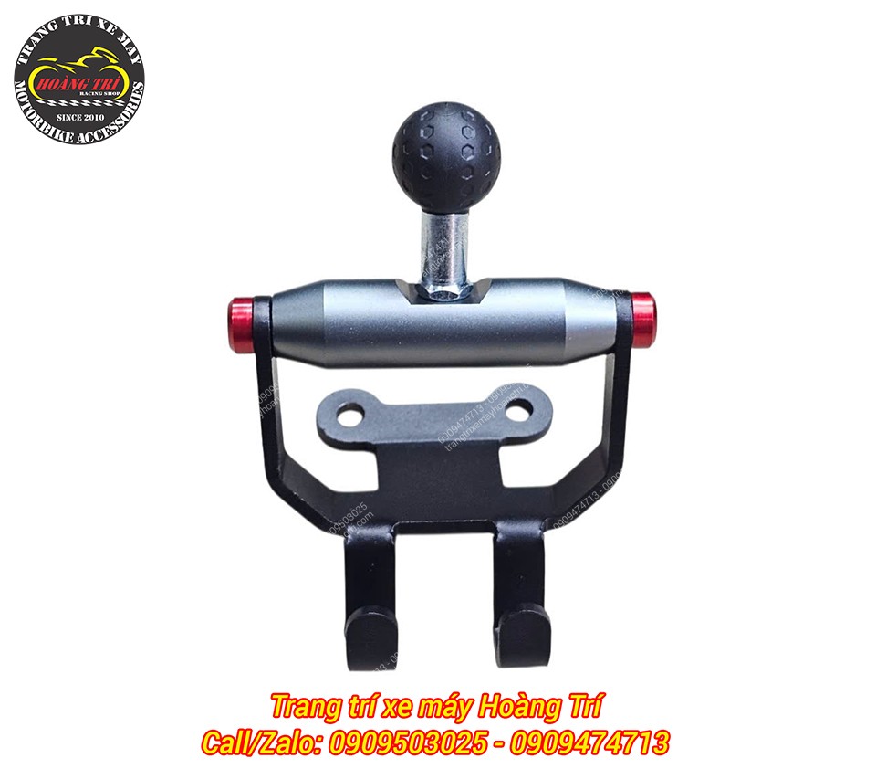 Mặt trước thanh ngang GPS PCX 160 nổi bật 2 móc treo đồ cùng vị trí bắt ốc chuẩn xe