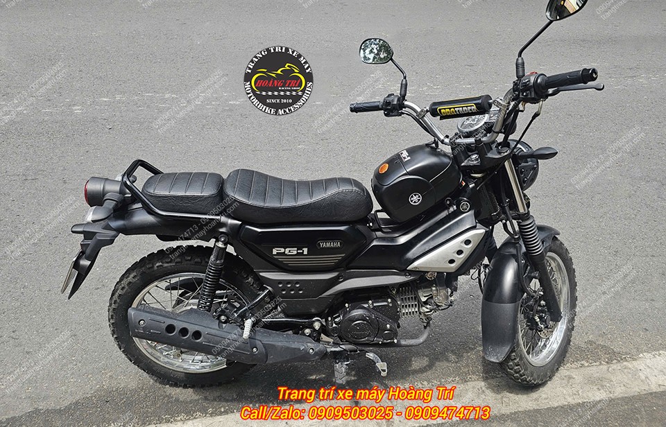 Toàn cảnh Yamaha PG-1 hoàn thiện cùng thùng giữa OEM, không ảnh hưởng đến góc lái của xe