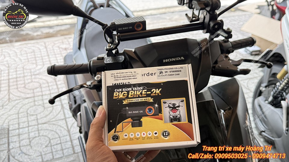 Trọn bộ camera hành trình Big Bike V1 không màn hình, sẵn sàng lắp cho nhiều dòng xe