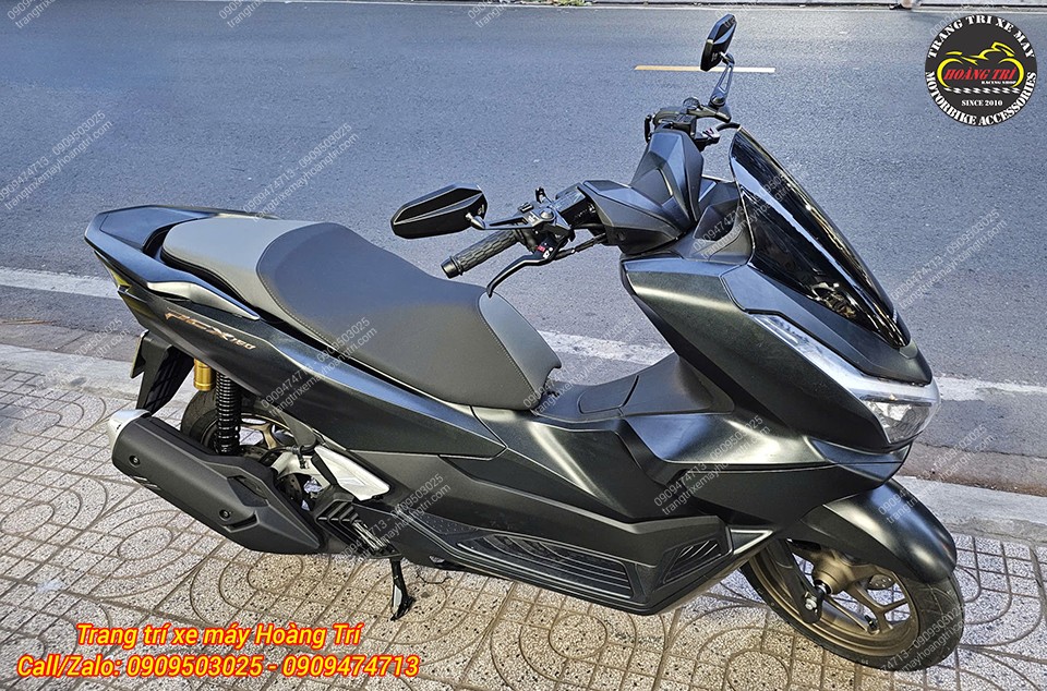 Honda PCX 160 hoàn thiện cùng tay thắng Racing Boy E2, nâng cao thẩm mỹ và trải nghiệm lái
