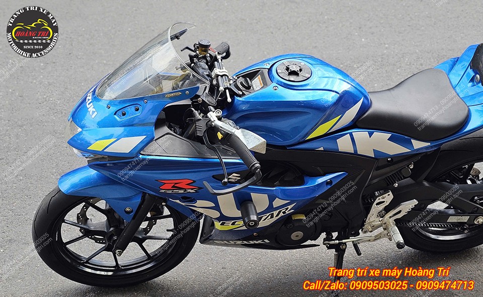 Tổng thể Suzuki GSX trang bị trợ lực cổ YSS, tăng vẻ thể thao và khả năng kiểm soát khi vận hành