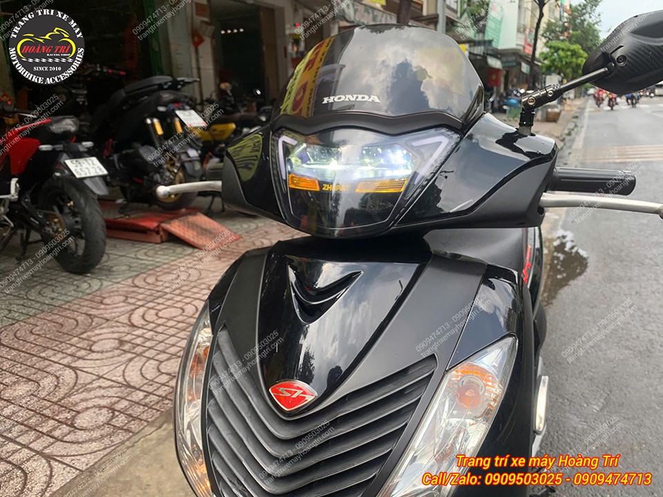 Honda SH Ý ấn tượng hơn với cụm đèn Zhi.Pat hiện đại, tăng sáng và phong cách thể thao