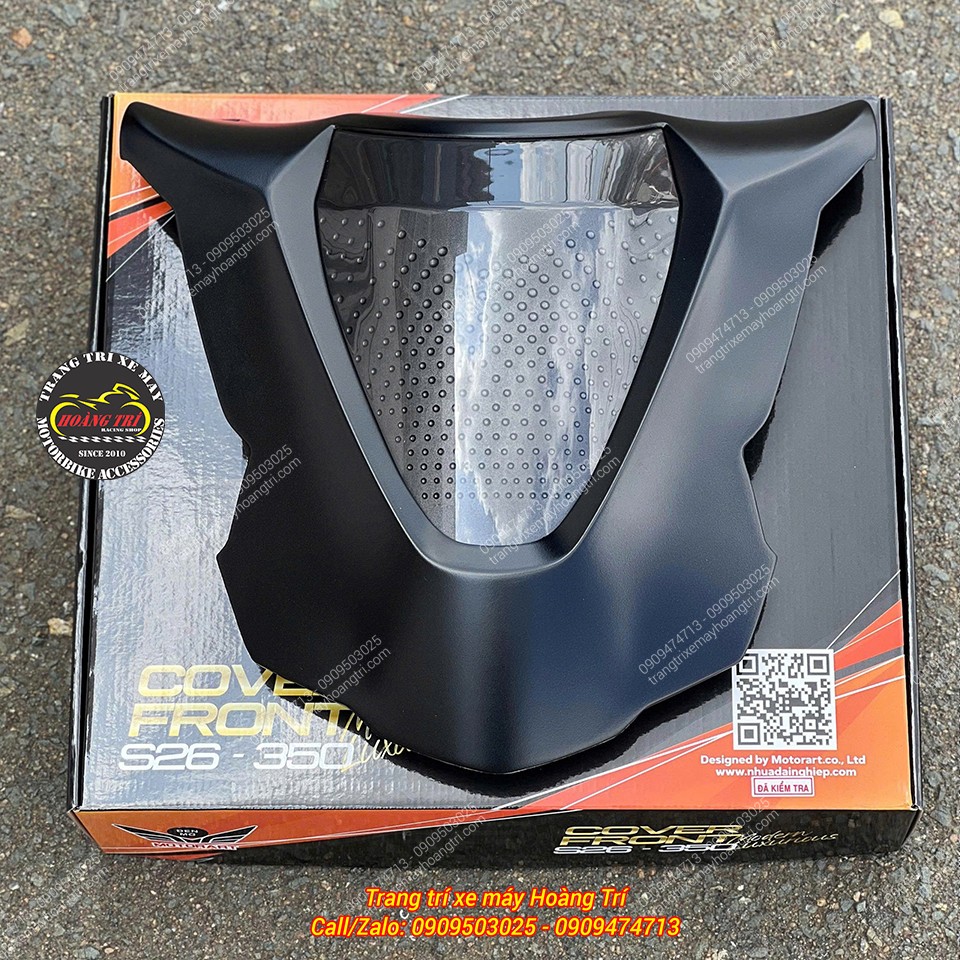 Mặt nạ Motorart đen nhám hoàn thiện sắc sảo, tăng điểm nhấn thể thao cho phần đầu xe