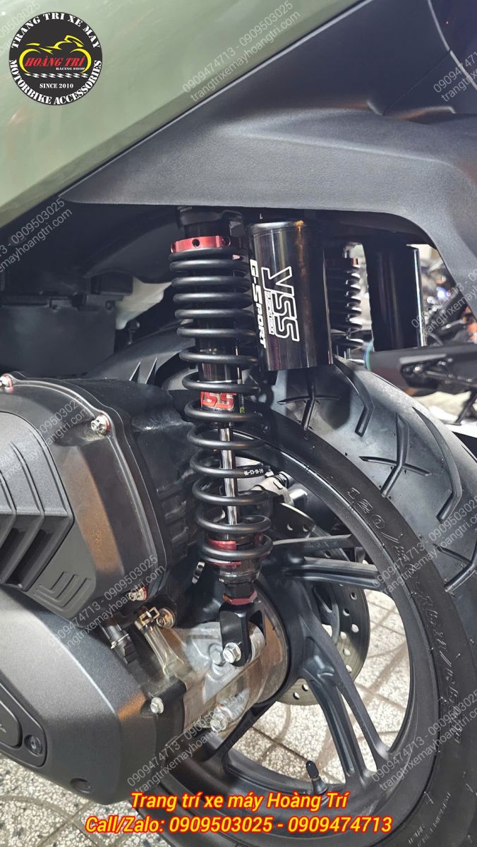 Cận cảnh phuộc YSS G-Sport Honda SH 2026, cải thiện khả năng giảm xóc và vận hành ổn định