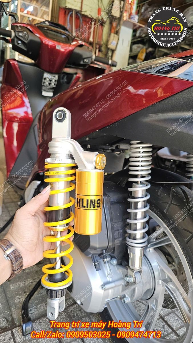 So sánh phuộc zin Honda SH 2026 với Ohlins HO316 chính hãngtrước khi nâng cấp