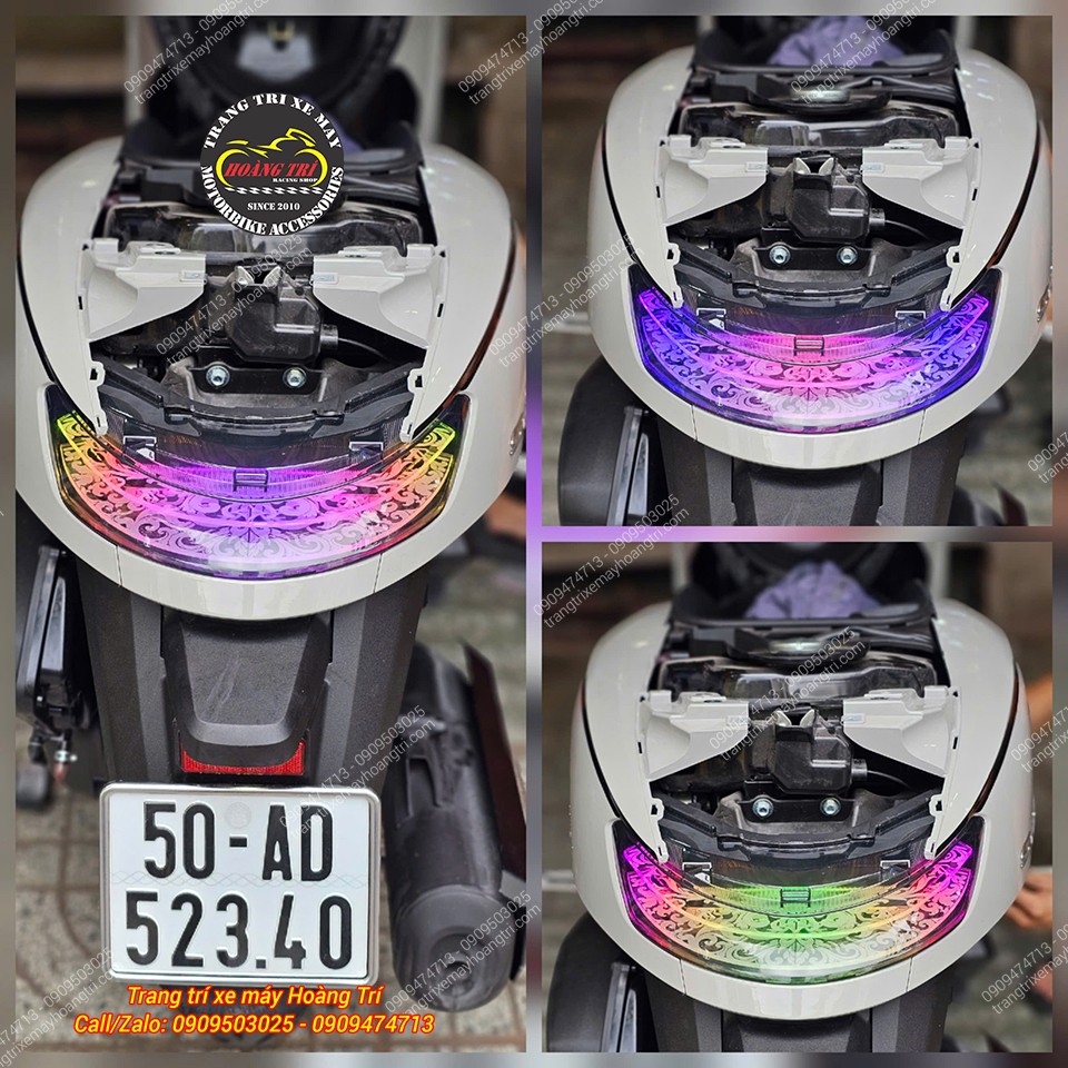 Các hiệu ứng màu sắc đèn hậu LED Audi 3D giúp Honda Stylo 160 thêm nổi bật và cá tính