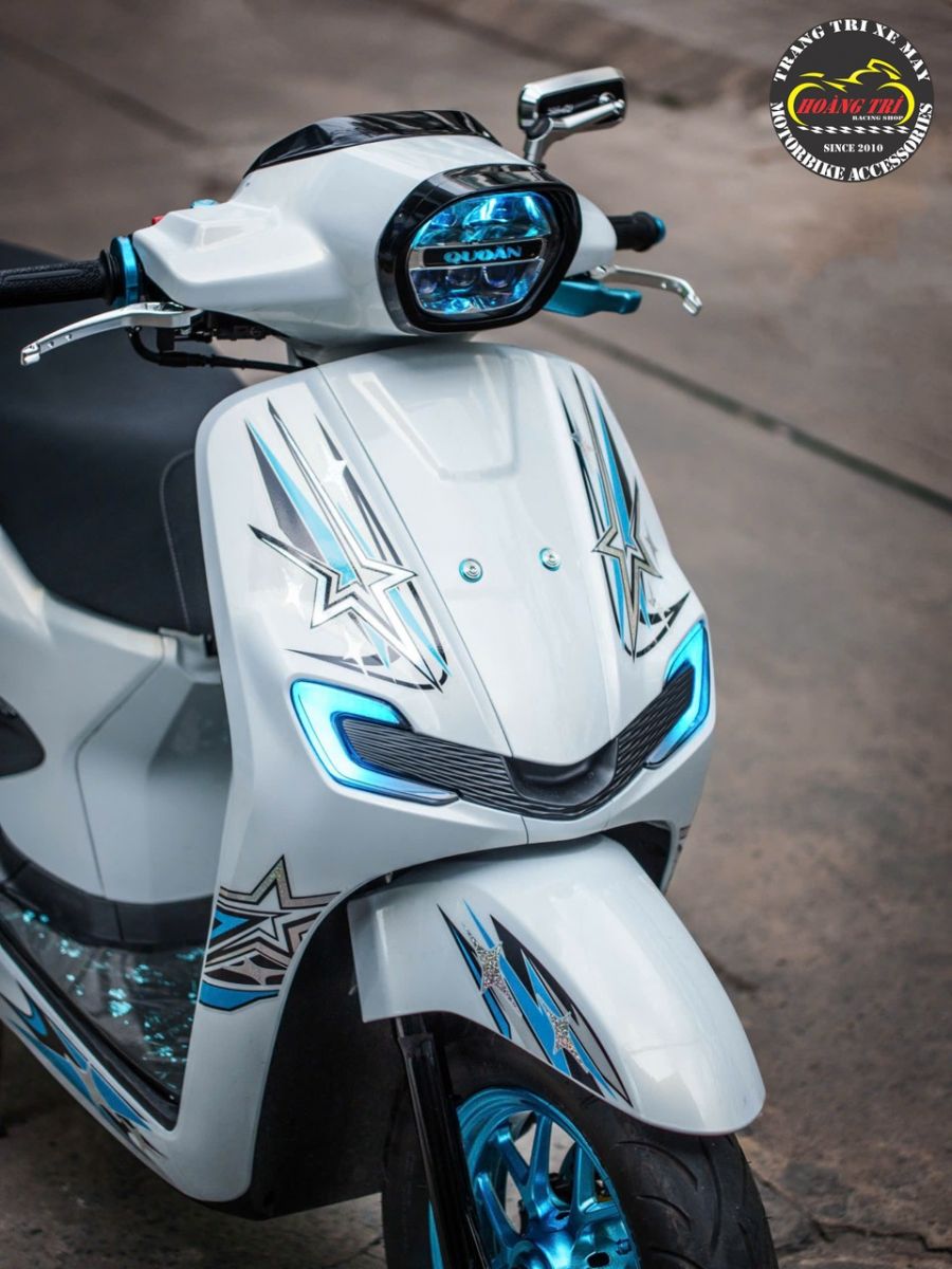 Honda Stylo 160 nổi bật hơn sau khi nâng cấp đèn bi cầu Aozoom Extra 3 cùng dải LED