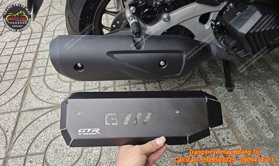 So sánh ốp pô zin và ốp pô nhôm CNC kiểu GTR trước khi tiến hành lắp đặt