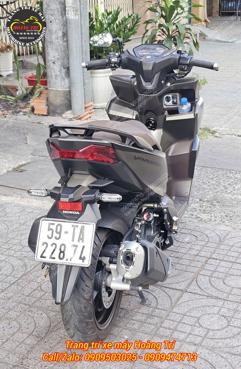 Vario 160 CBS hoàn thiện trọn bộ đĩa thắng sau, tăng tính thẩm mỹ và cảm giác vận hành an toàn hơn
