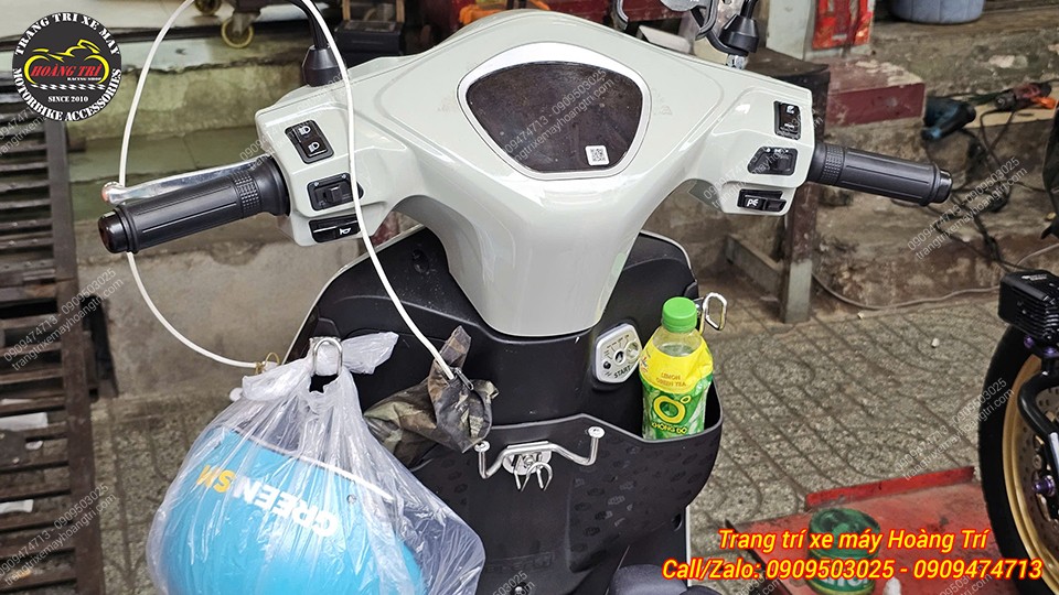 Góc nhìn người lái cho thấy hộc đựng đồ LBS GTR tăng khả năng chứa đồ hiệu quả hơn