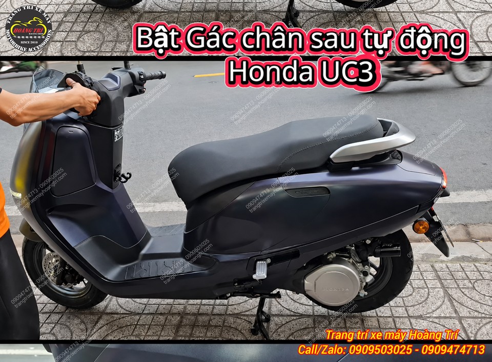 Độ bật gác chân tự động cho Honda UC3, tăng vẻ ngoài hiện đại, tiện ích cho xe